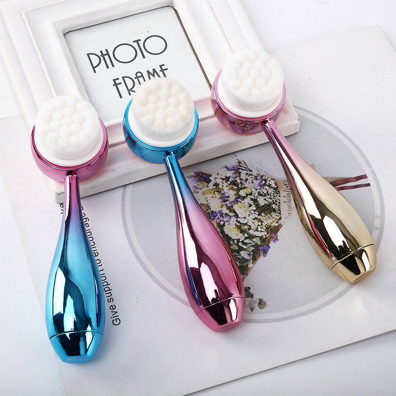 Ručná dvojstranná silikonová čistiaca kefka na tvár - neelektrická, pre všeobecné použitie, pôvod Luyi, 3-ročná doba trvanlivosti