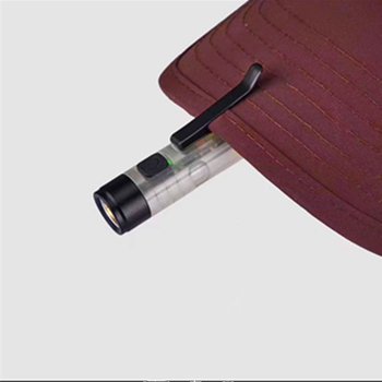 Lumină de buzunar multifuncțională cu clips pentru chei, corp din aliaj de aluminiu, alimentare manuală, baterie 220mAh, LED, 10W, rază până la 50 m, autonomie 3 h