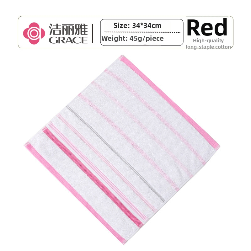 Štvorcový uterák na tvár, 100% bavlna, 16-count priadza, 45 g, nasiakavosť vody 5–10 s