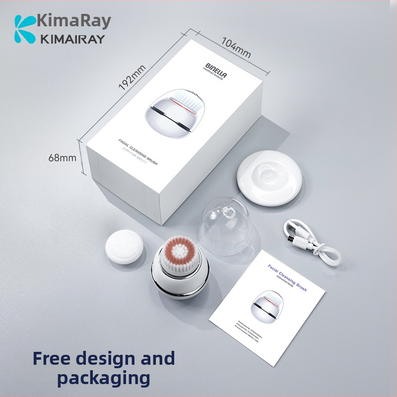 Elektrická silikonová čistiaca kefka na tvár – hlboké čistenie, čistenie pórov, vibrácie (elektrická, silikon, hlboké čistenie, čistenie pórov, vibrácie)