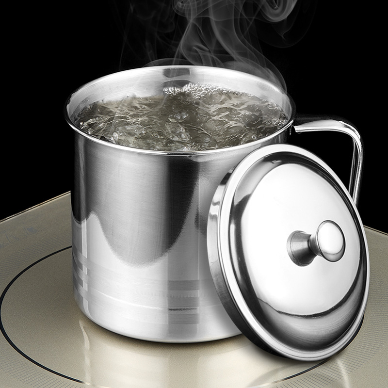 Detský pohár z nehrdzavejúcej ocele 304 s viečkom a držiakom