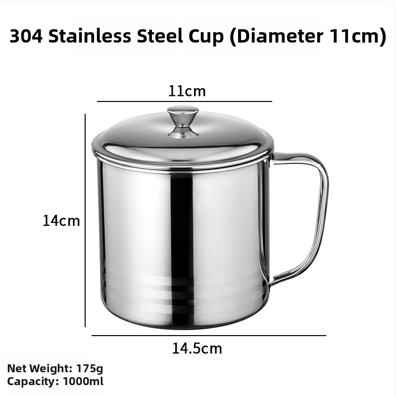 Detský pohár z nehrdzavejúcej ocele 304 s viečkom a držiakom