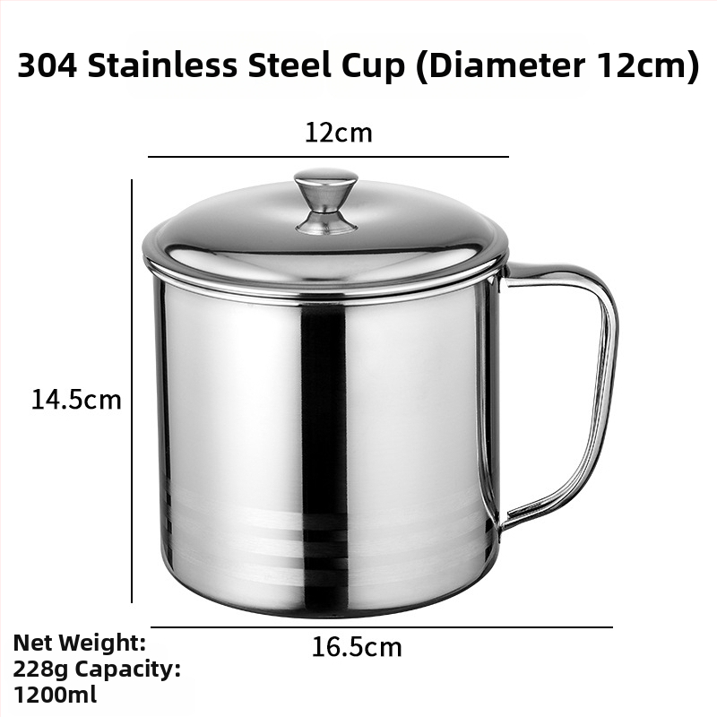 Detský pohár z nehrdzavejúcej ocele 304 s viečkom a držiakom