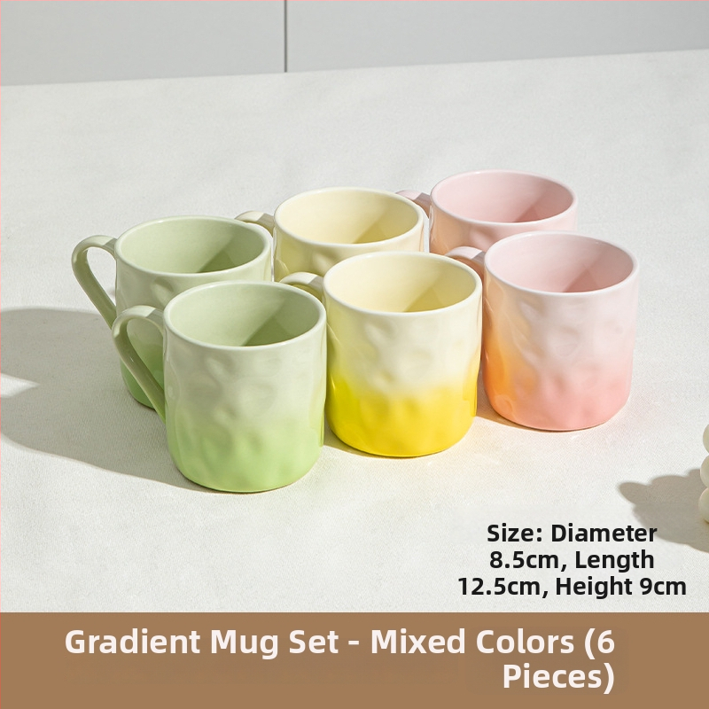 Keramická šálka s držiakom – kruhového tvaru, moderný a jednoduchý dizajn, vhodná do mikrovlnnej rúry, odolná vysokým teplotám