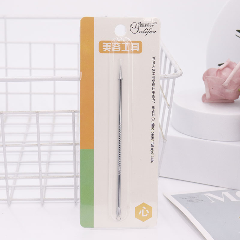 Dvojstranná ihla na akné z nehrdzavejúcej ocele – na odstraňovanie čiernych bodiek a pupienkov, model D0563, YiTing