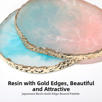 Paleta na nechty s krištáľovo achátovými kameňmi a okrúhlymi okrajmi mušlí, verzia na výstavu, mramorový vzor; Značka: Wanjia Embroidery; Pôvod: Guangzhou; Import: Nie; Licencovaná súkromná značka: Nie