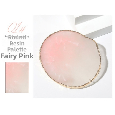 Paleta na nechty s krištáľovo achátovými kameňmi a okrúhlymi okrajmi mušlí, verzia na výstavu, mramorový vzor; Značka: Wanjia Embroidery; Pôvod: Guangzhou; Import: Nie; Licencovaná súkromná značka: Nie