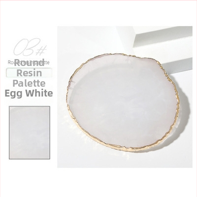 Paleta na nechty s krištáľovo achátovými kameňmi a okrúhlymi okrajmi mušlí, verzia na výstavu, mramorový vzor; Značka: Wanjia Embroidery; Pôvod: Guangzhou; Import: Nie; Licencovaná súkromná značka: Nie