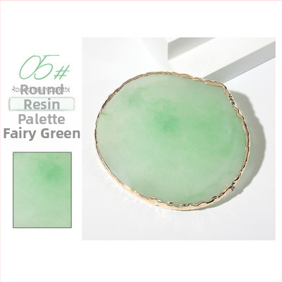 Paleta na nechty s krištáľovo achátovými kameňmi a okrúhlymi okrajmi mušlí, verzia na výstavu, mramorový vzor; Značka: Wanjia Embroidery; Pôvod: Guangzhou; Import: Nie; Licencovaná súkromná značka: Nie