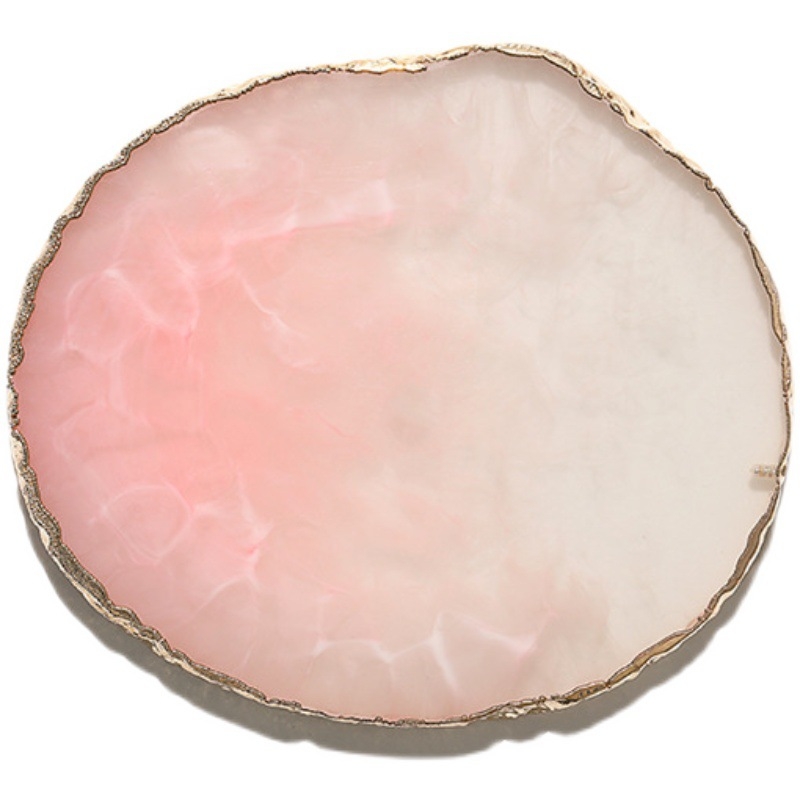 Paleta na nechty s krištáľovo achátovými kameňmi a okrúhlymi okrajmi mušlí, verzia na výstavu, mramorový vzor; Značka: Wanjia Embroidery; Pôvod: Guangzhou; Import: Nie; Licencovaná súkromná značka: Nie