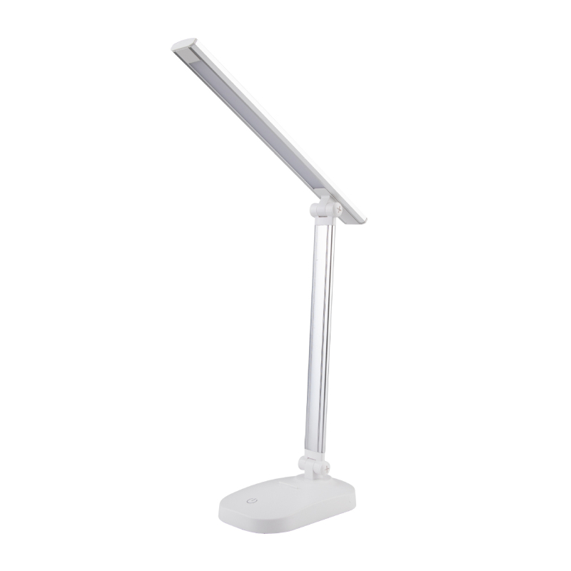 LED skladacia stolná lampa s USB nabíjaním a napájaním zo zásuvky, dotykové ovládanie, stmievateľná a teplotne nastaviteľná farba svetla, s vstavanou batériou