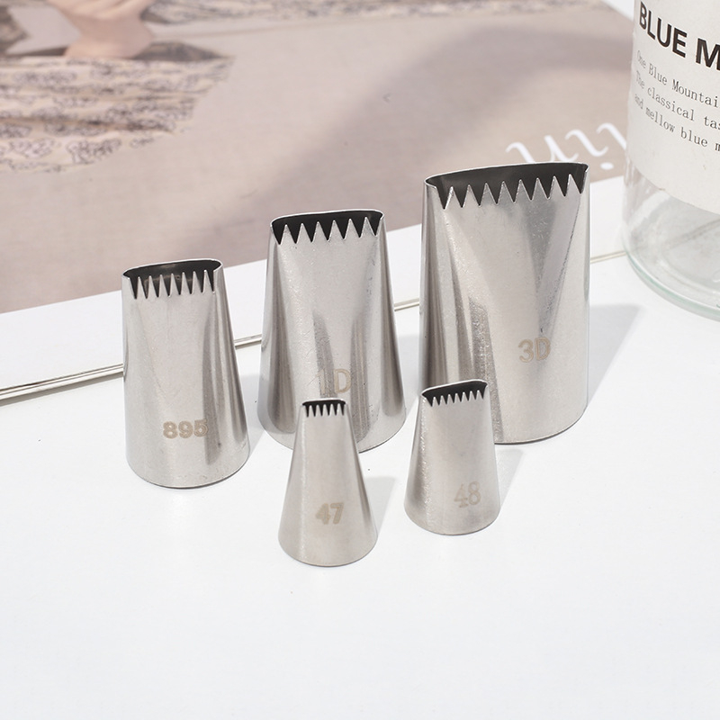 Sada špičiek na pečenie z nehrdzavejúcej ocele 304, jednoradová tkaná zdobovacia špička s pilovitými okrajmi, na zdobenie tort a cookies, JR, hromadné balenie, uvedené 2022