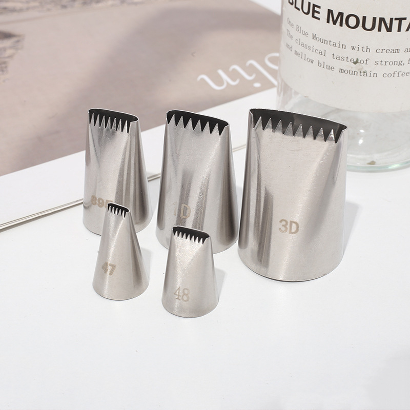 Sada špičiek na pečenie z nehrdzavejúcej ocele 304, jednoradová tkaná zdobovacia špička s pilovitými okrajmi, na zdobenie tort a cookies, JR, hromadné balenie, uvedené 2022