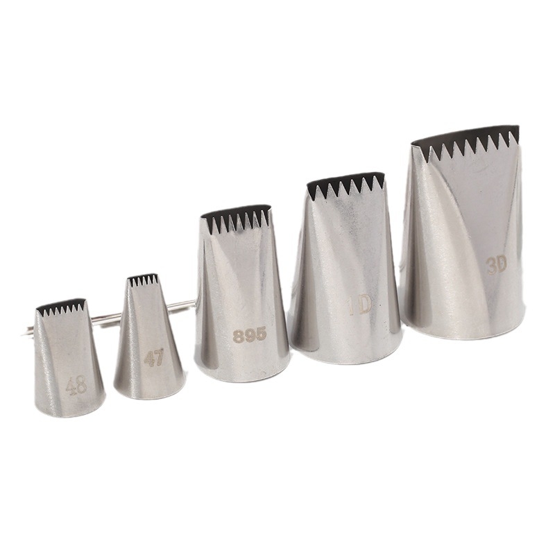 Sada špičiek na pečenie z nehrdzavejúcej ocele 304, jednoradová tkaná zdobovacia špička s pilovitými okrajmi, na zdobenie tort a cookies, JR, hromadné balenie, uvedené 2022