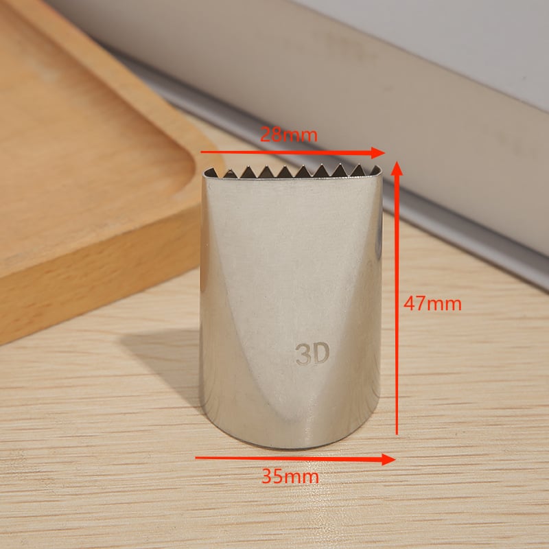 Sada špičiek na pečenie z nehrdzavejúcej ocele 304, jednoradová tkaná zdobovacia špička s pilovitými okrajmi, na zdobenie tort a cookies, JR, hromadné balenie, uvedené 2022