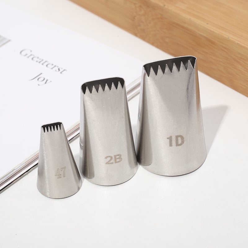 Sada špičiek na pečenie z nehrdzavejúcej ocele 304, jednoradová tkaná zdobovacia špička s pilovitými okrajmi, na zdobenie tort a cookies, JR, hromadné balenie, uvedené 2022
