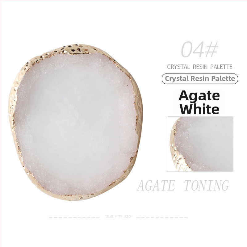 Honuo Japonský štýl manikúry – Displejová doska z agatovej, krištálovej a živicovej pre nechty, rekvizita na fotografovanie