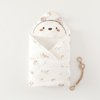 Pătură pentru nou-născuți – bumbac 95%+, umplutură poliester-bumbac, model desen animat, siguranță clasă A, potrivită pentru primăvară, toamnă și iarnă