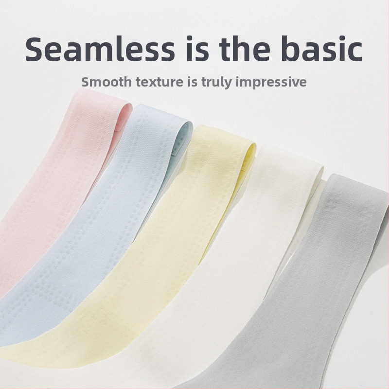 Be siūlių treniruočių liemenė mergaitėms paauglystės laikotarpiu — nailonas (70-80%), pilnas puodelis su ultratthin mold formomis, fiksuotos dvigubos petnešos, pamušalas iš spandekso, prekės ženklas Little Singers