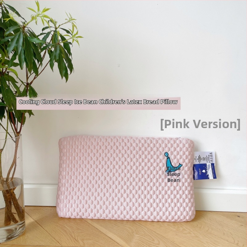 Dieťa latexová vankúš s jadrom ice silk, oválny tvar, latex obsah >90%, vhodný pre deti