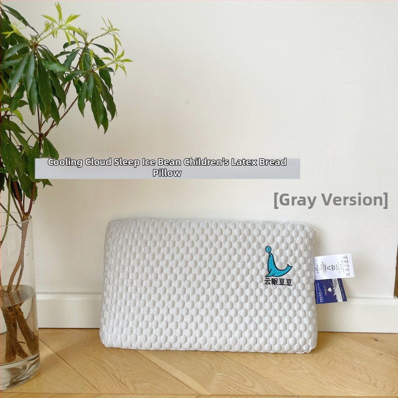 Dieťa latexová vankúš s jadrom ice silk, oválny tvar, latex obsah >90%, vhodný pre deti