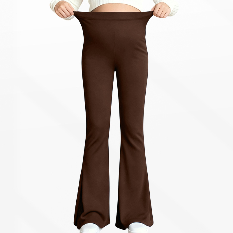 Tehotenské legíny s oporou brucha, vysoký pás, úzky strih, Milk Silk látka, polyester-spandex zmes