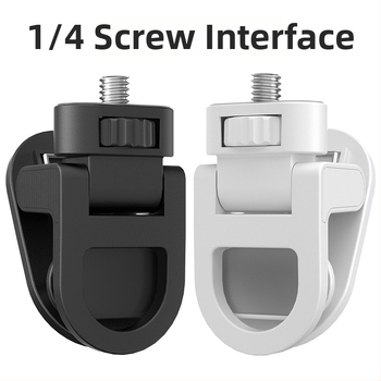 Универсален клип за телефон с резба 1/4 и светлина за снимане, студена обувка; ръчен държач за телефон, лаптоп или таблет