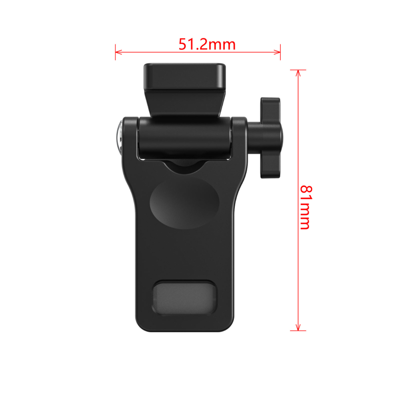 Универсален клип за телефон с резба 1/4 и светлина за снимане, студена обувка; ръчен държач за телефон, лаптоп или таблет