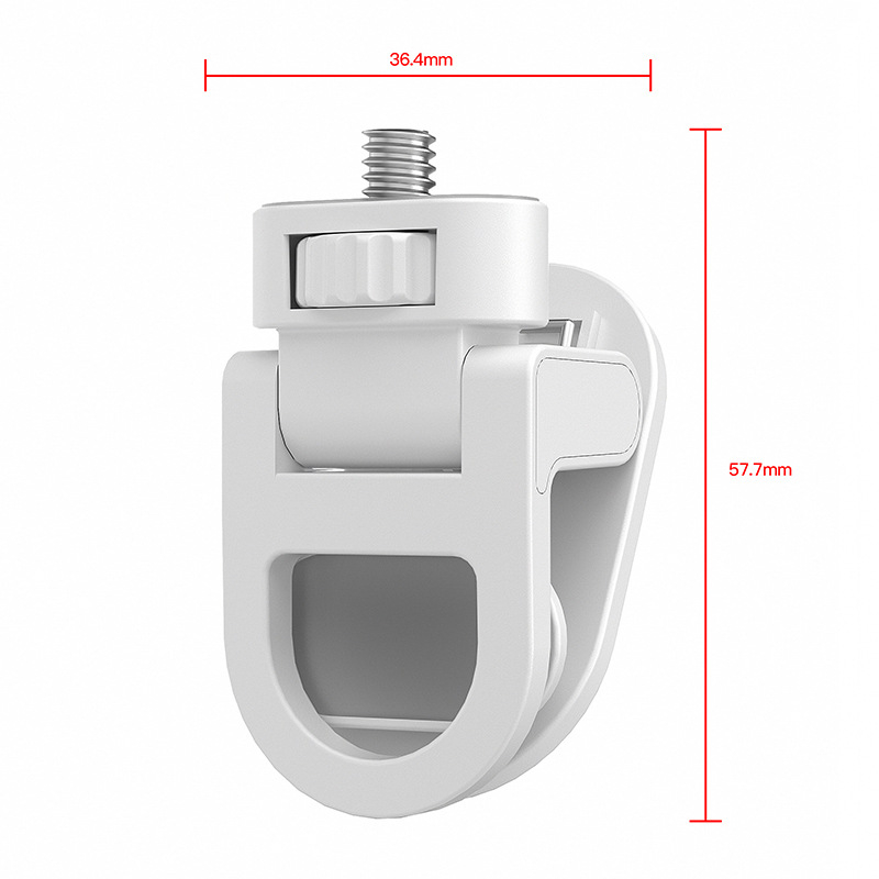 Универсален клип за телефон с резба 1/4 и светлина за снимане, студена обувка; ръчен държач за телефон, лаптоп или таблет