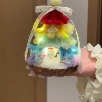 Kit DIY din pluș pentru ornamente de Crăciun pentru brad, stil altul