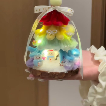 Kit DIY din pluș pentru ornamente de Crăciun pentru brad, stil altul