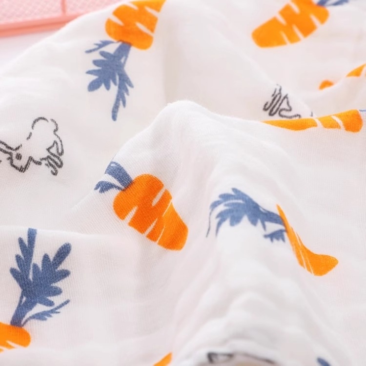 Detské bavlnené gázy uterky – ultra hebké, absorbčné, s potlačou