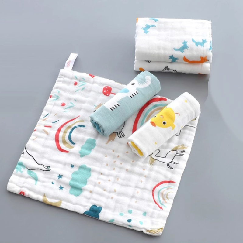 Detské bavlnené gázy uterky – ultra hebké, absorbčné, s potlačou