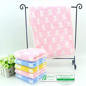 Памучна детска хавлия за лице, 32 нишки, жакардова и права тъкан, под 50 g, 100% памук