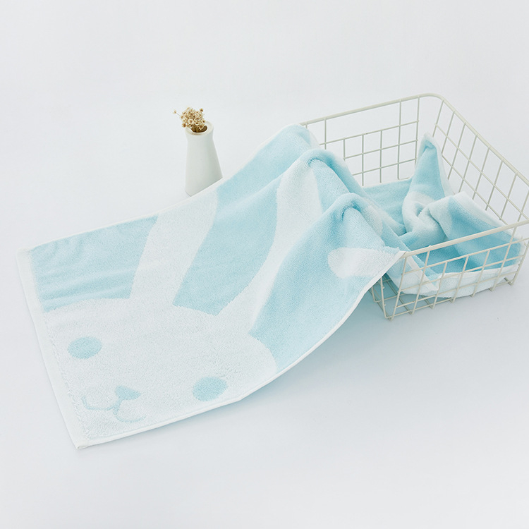 Detský bavlnený Jacquard uterák, 32S priadza, 80–100 g, prispôsobiteľné spracovanie