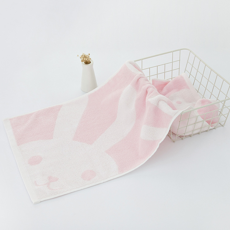 Detský bavlnený Jacquard uterák, 32S priadza, 80–100 g, prispôsobiteľné spracovanie