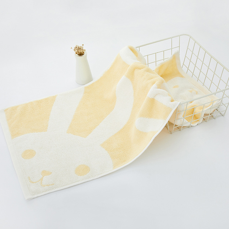 Detský bavlnený Jacquard uterák, 32S priadza, 80–100 g, prispôsobiteľné spracovanie