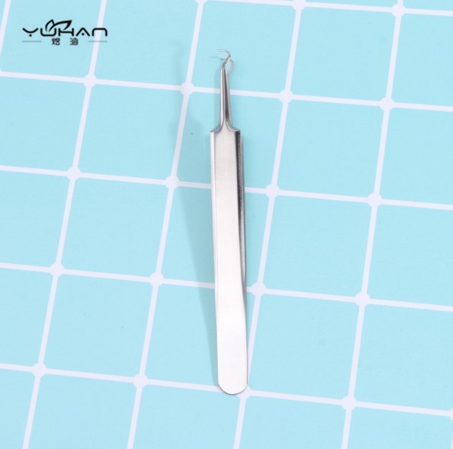 Aknová ihla s ohnutým tvarom (nerezová oceľ; Yu Han značka; životnosť 5 rokov)