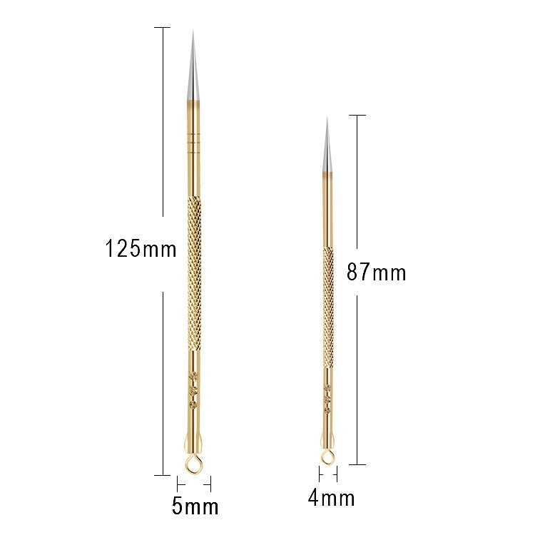 Fang ling nerezová ihla na akné – dvojbalenie pre akné a čierne bodky, jemný špičkový nástroj krásy