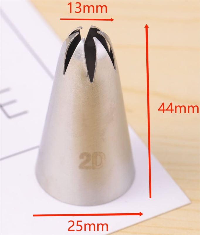 JR zdobička na koláče s 6-zubým dizajnom, z nerezovej ocele 304 – na zdobenie tortov a sušienok