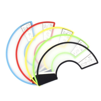 Elizabethan golier pre psy a mačky – plastový, štyri zóny, dve sekcie, vyrobené na objednávku, nie je možné vrátiť