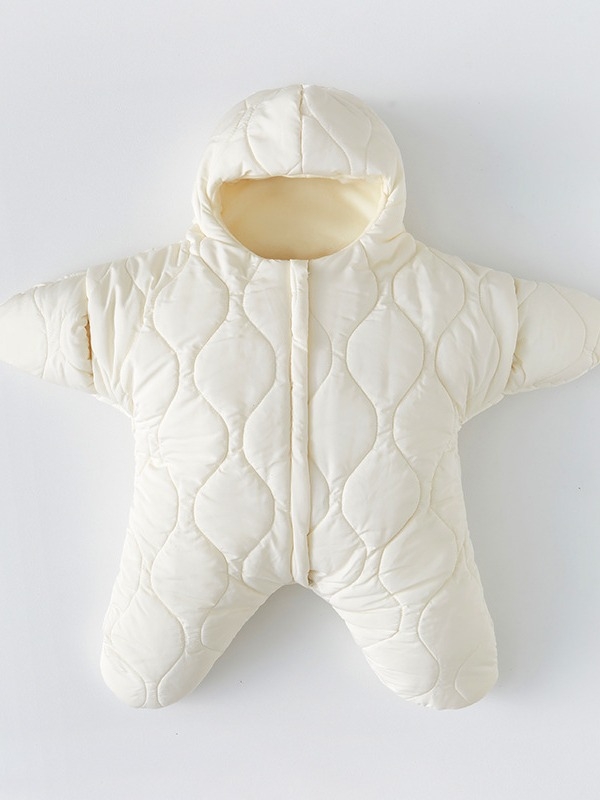 Cuvertură bebe cu strat fleece, umplutură din bumbac gol, model geometric, marcă Jibeidu, pentru nou-născuți 0–1 ani