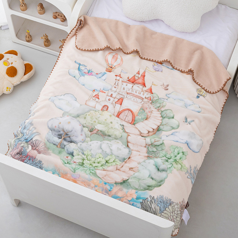 Objímajúca deka Mumu Bear, polyesterové vlákno, bez výplne, vzor cartoon, vhodná pre všetky ročné obdobia, bezpečnostná trieda B