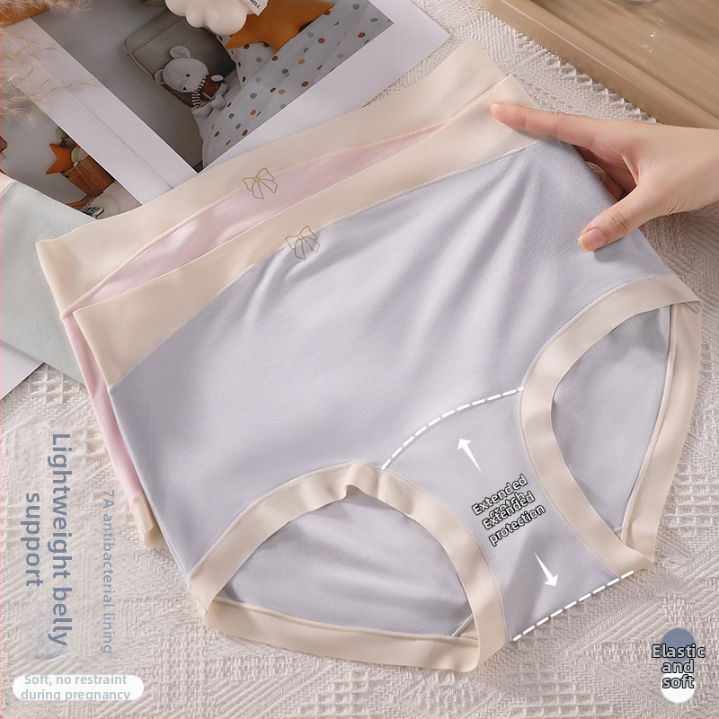 Grūtnieču kokvilnas bokseršorti ar augstu vidukli, vēdera atbalsts un sēžamvietas pacēlājs, adīti, 90-95% kokvilnas