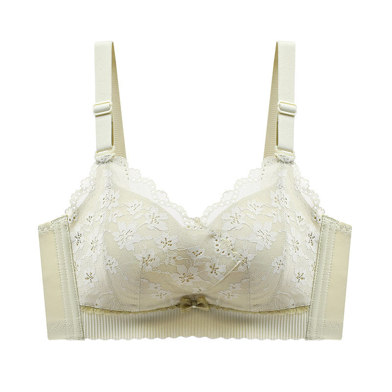 Čipková push-up podprsenka s 8 cm hrubými misami, odnímateľné dvojité ramienka, zadné zapínanie na štyri rady háčikov