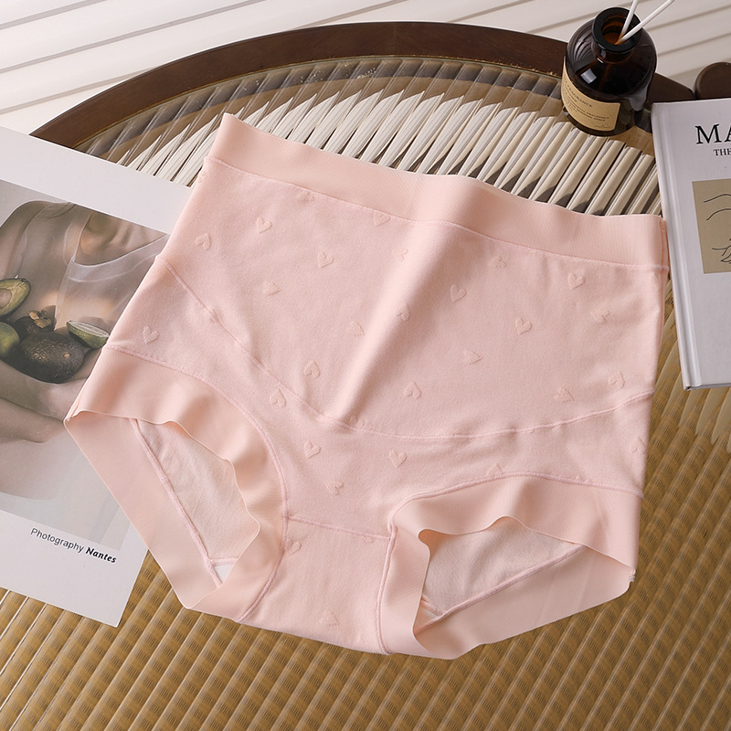 Nėščiųjų be siūlių kelnaitės su džakardo raštu, aukštos juosmens pilvo palaikymui, antibakterinės, viskozės audinys su medvilniniu įdėklu