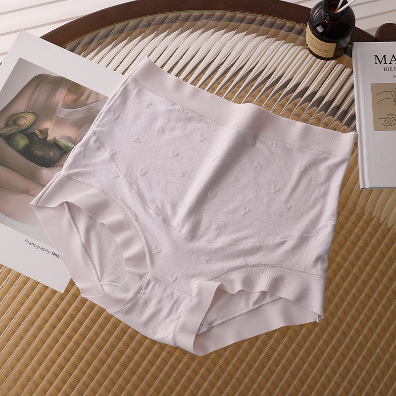 Nėščiųjų be siūlių kelnaitės su džakardo raštu, aukštos juosmens pilvo palaikymui, antibakterinės, viskozės audinys su medvilniniu įdėklu