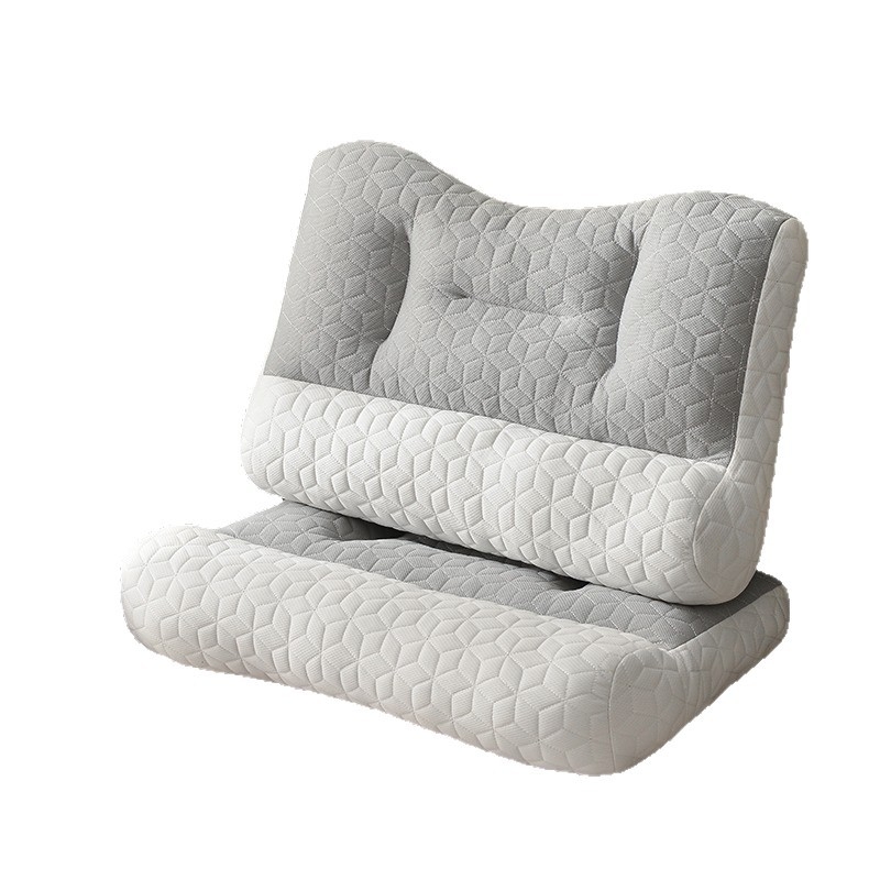 Latexová vankúš do tvaru kosti pre podopretie krku — prirodzený latex, obsah latexu pod 70%, bezpečnostná trieda B, vhodný pre všetky vekové kategórie a všetky polohy na spanie