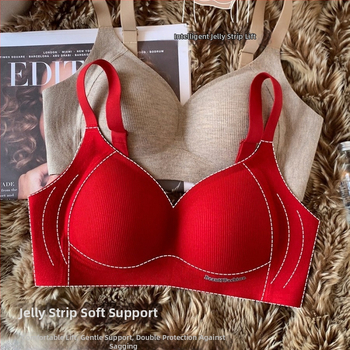Bezšvová zimná podprsenka pre ženy, 3/4 košík, tenké tvarované košíky, pevné dvojité ramienka, teplo