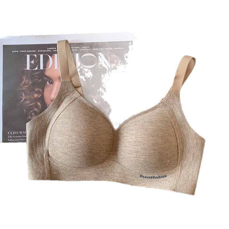 Bezšvová zimná podprsenka pre ženy, 3/4 košík, tenké tvarované košíky, pevné dvojité ramienka, teplo
